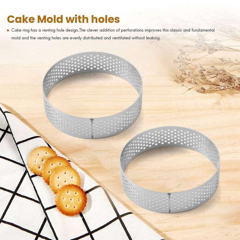 Fruit Pie Quiches Cake Mousse Mold Kitchen Baking Mould 7cm