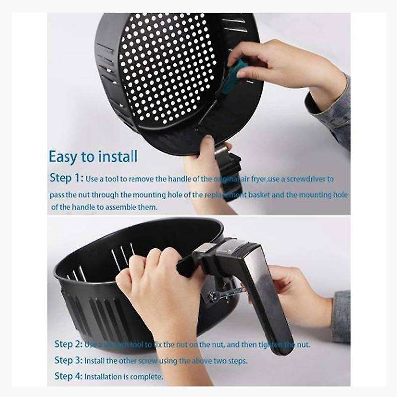 Fryer Replacement Basket for XL DASH Cozyna 5.5Qt Fryer, Fryer Accessories Black