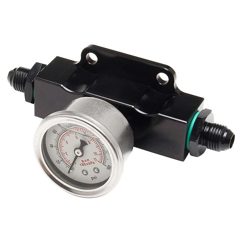 Fuel Filter Universal Black Billet Aluminum Inline 6 an AN6 Fuel Filter