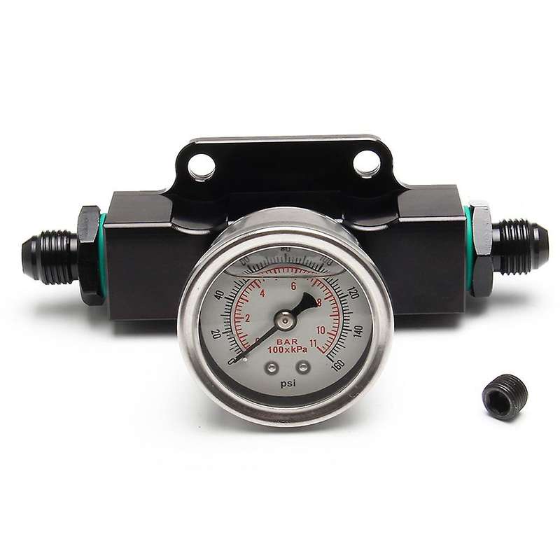 Fuel Filter Universal Black Billet Aluminum Inline 6 an AN6 Fuel Filter