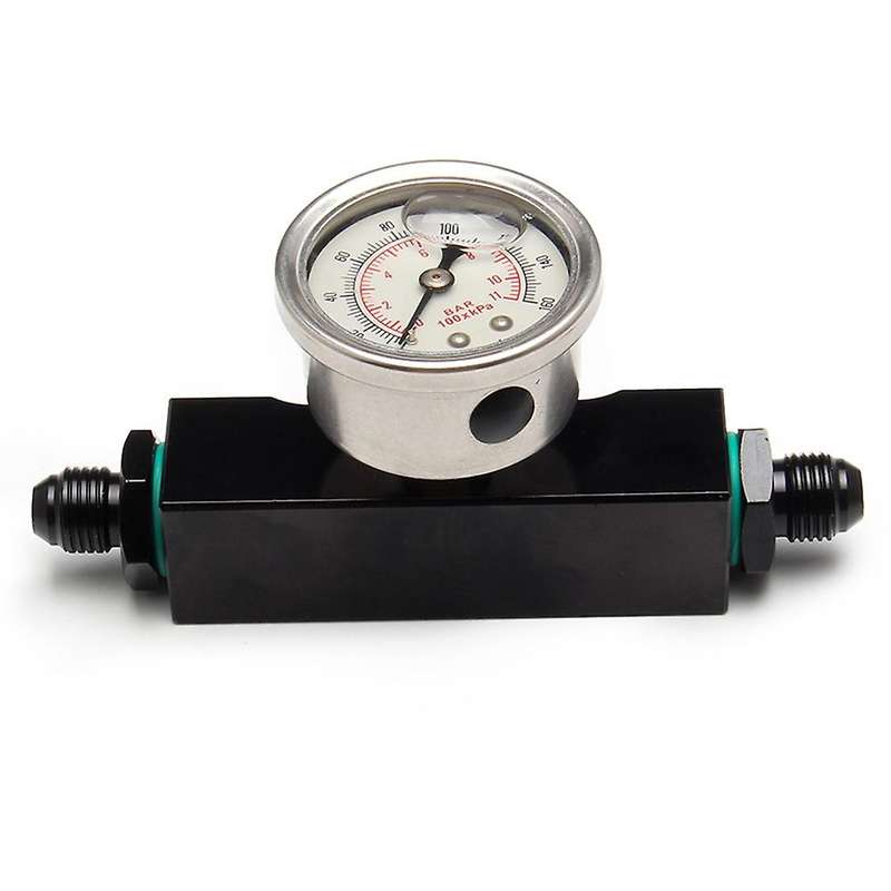 Fuel Filter Universal Black Billet Aluminum Inline 6 an AN6 Fuel Filter