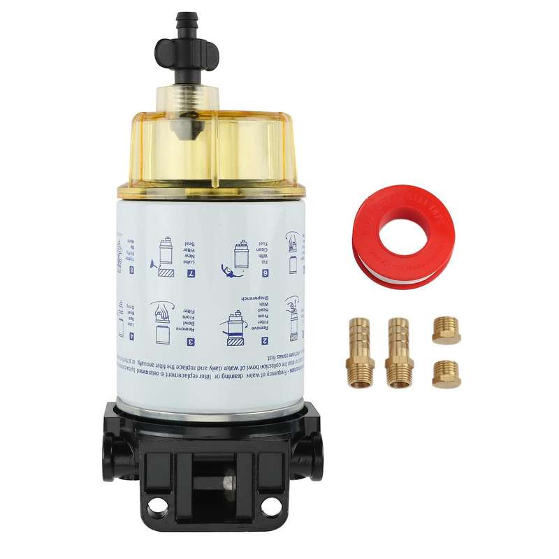 Fuel Filter Water Separator Marine Outboard Motor Mercury Replacement 35-60494-1, S3213, 18-7932-1,