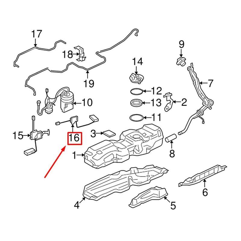 Fuel Level Sensor for LR3 III 3 L319 2.7-4.4L 2004-2009 Part Number: WGI500070 A2C59514528
