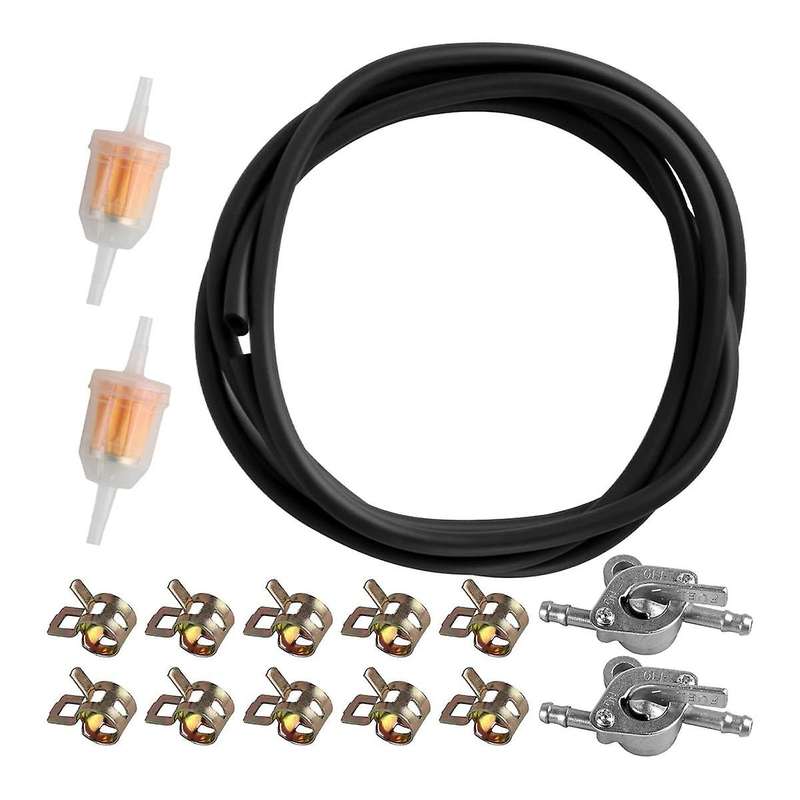 Fuel Line Hose Kit for Small Engines Scooters ATVs Mini Bikes Go-Karts Snowmobile Motorcycle Gas Fue