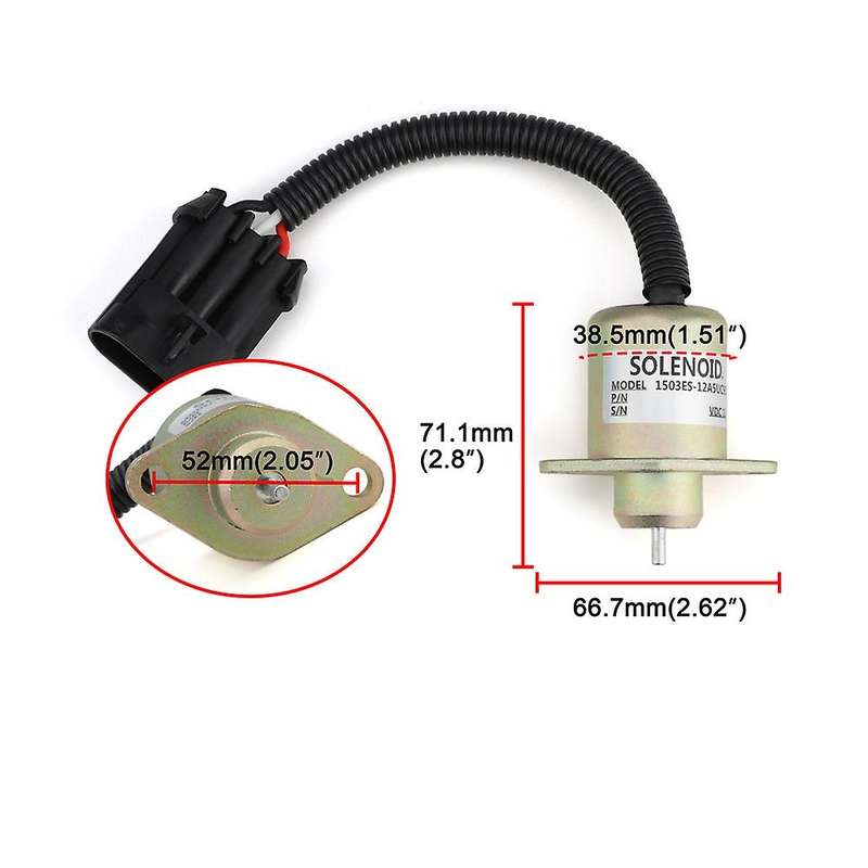 FUEL Shut Off Stop Solenoid 251523001 for Engine R90 R-25-15230-01