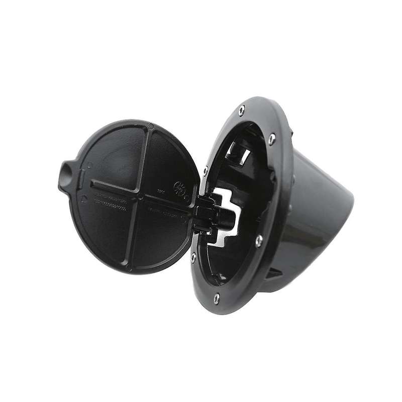 Fuel Tank Cap Cover Auto Car Aluminum Alloy Fuel Door Gas Lid Tank Cap Cover Black for Wrangler Jk