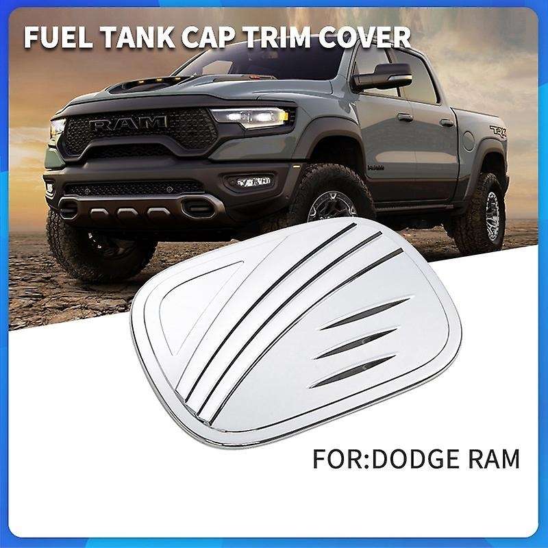 Fuel Tank Gas Door Cap Cover for RAM 1500 2021 2020 2019 Car Gas Tank Vent Cover Trim Accessories, S