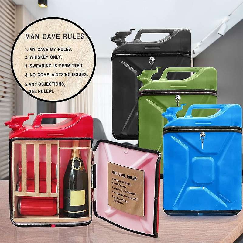 Fuel Tank Mini Bar for Liquor Wine Storage Boxes Handmade Mini Bar Gift for Whiskey Lovers for Bar D