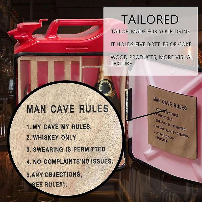 Fuel Tank Mini Bar for Liquor Wine Storage Boxes Handmade Mini Bar Gift for Whiskey Lovers for Bar D