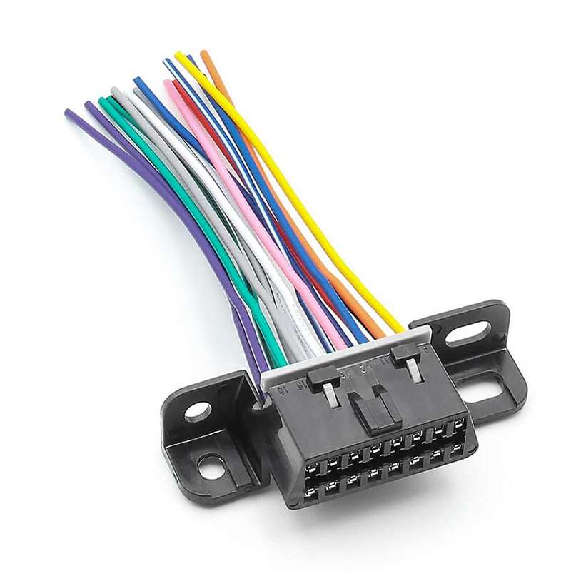 Full 16 Pin J1962f Obd2 Female to Male Diy Fixed Harness Adapter Connector Plug Dash Port Cable