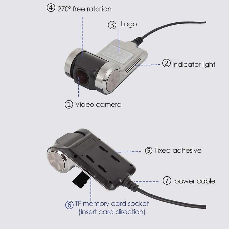 Full HD Driving Recorder 1080P Video Recorder Camera Car DVR ADAS Car Recorder Driving Recorder Nigh