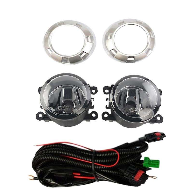 Full Set Fog Lamp with Bulb Wire Switch Harness for 2006-2014