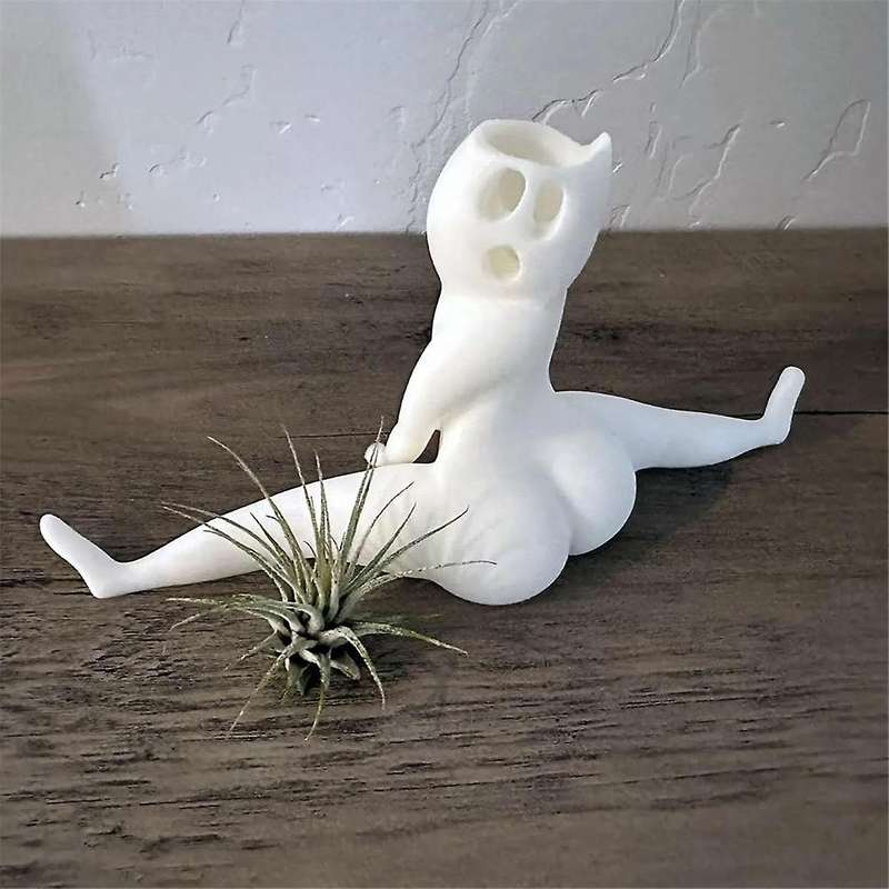 Funny Big Booty Ghost Planter, Prank Gift Decor Planter Air Fern Display Stand, Big Booty Ghost Plan