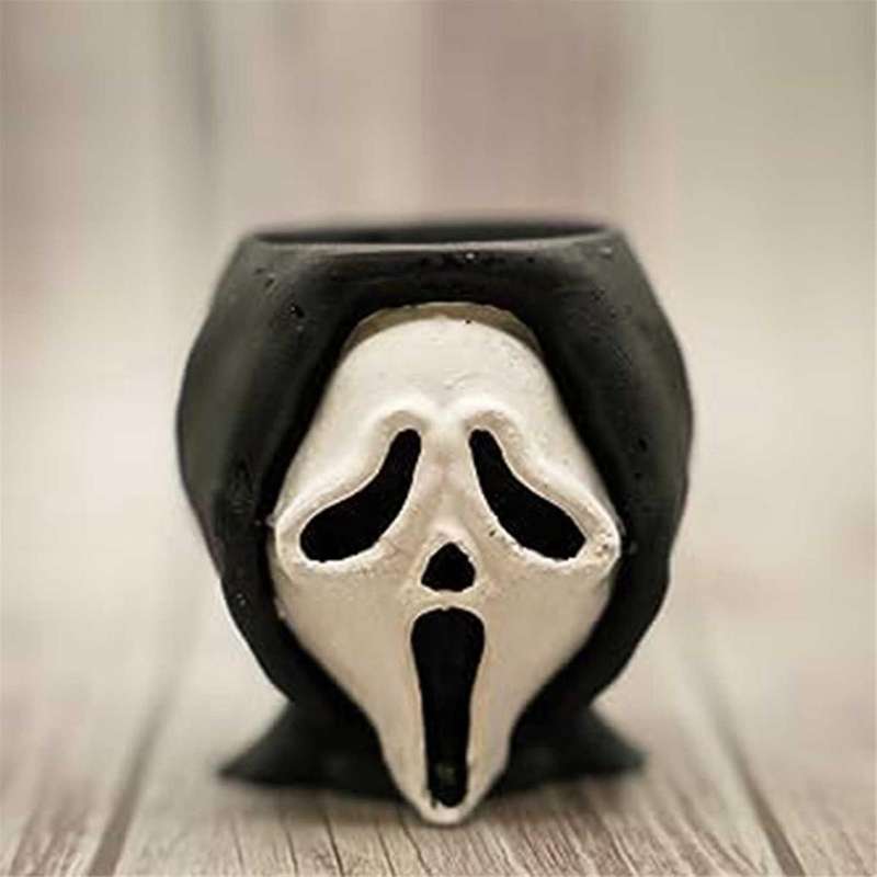 Fun Scary Halloween Succulents Potted Plants, 1pc Small People Cute Succulent Plant Pots for Home De