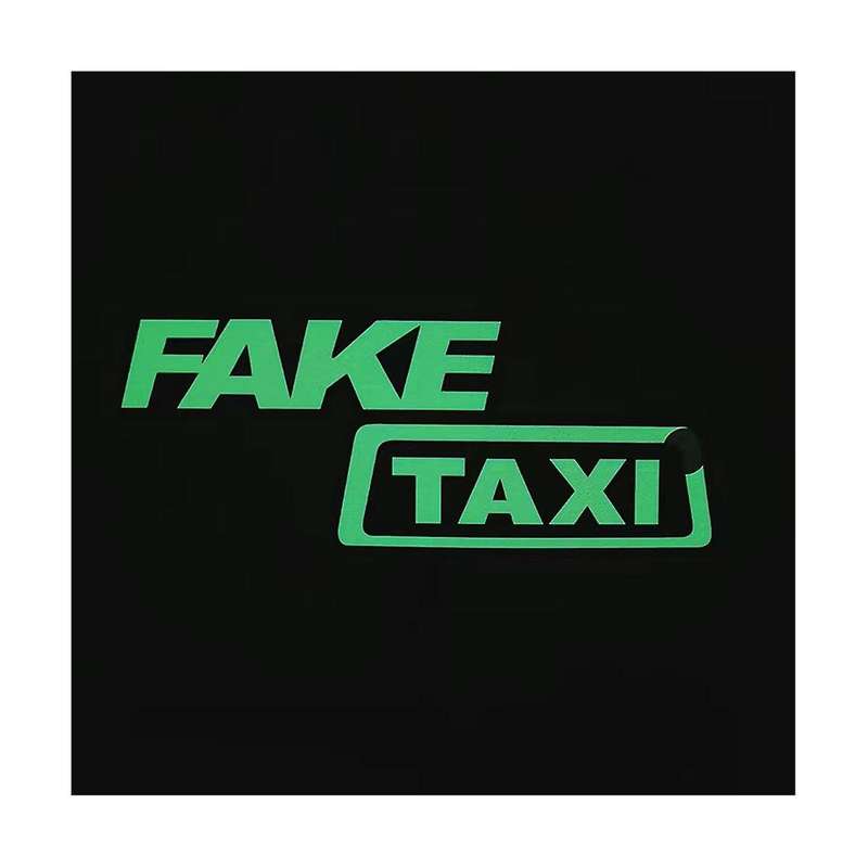 Funny Taxi Window Car Sticker Light Emitting Racing Car Glow Panel Windshield for Styling Decorativ