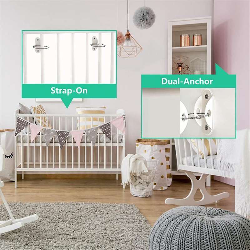 Furniture Anti-Tip Fixer Shoe Cabinet Bookshelf Cabinet Adjustable Metal Thickened Safety Anti-Tip F