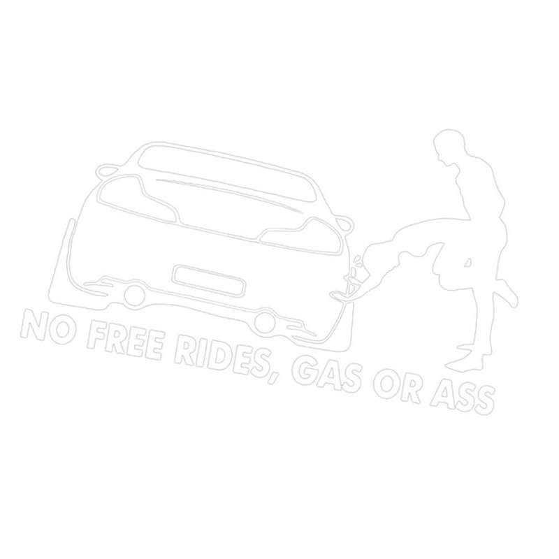 Funny No Free Rides Gas Or Ass Car Decor Sticker Vinyl Decal Accessories