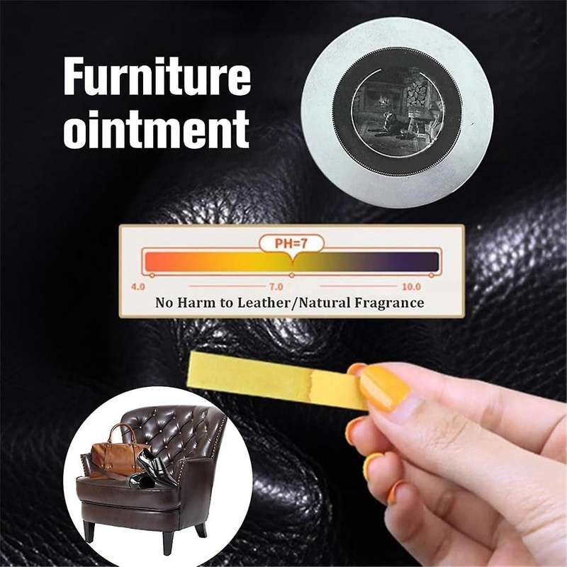 Furniture Salve, New Furniture Leather Salve with Boar Bristle Brush, Premium Furniture Salve For