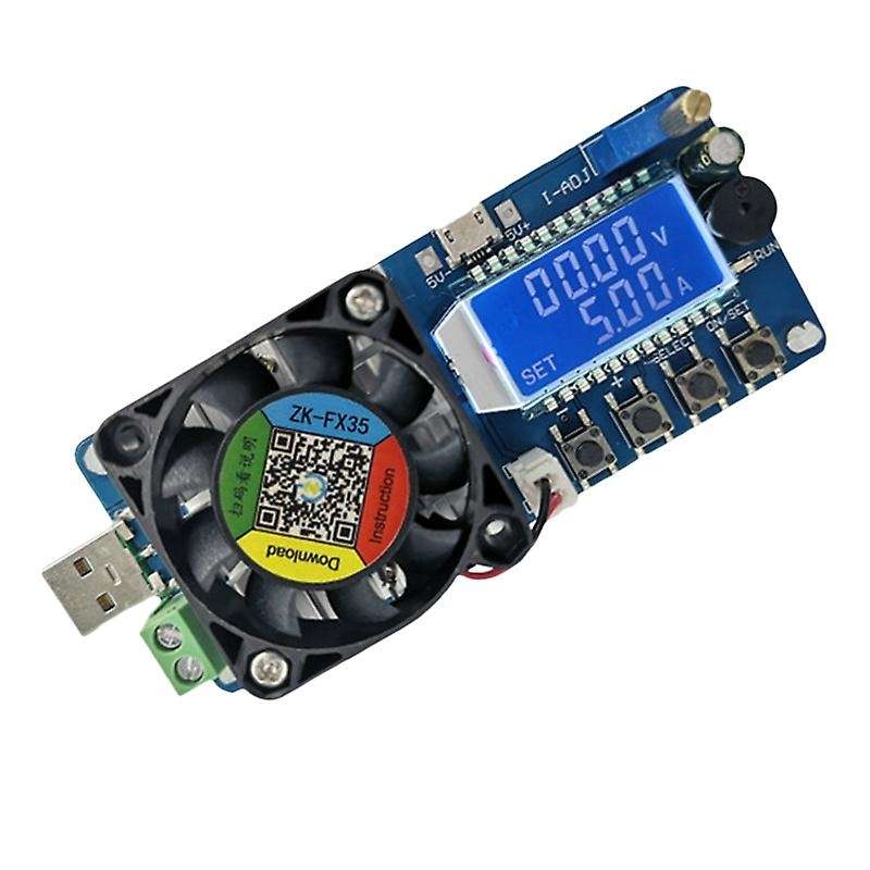 FX35 5A 35W DC Electronic Load Tester USB Power Detector Battery Capacity Tester Adjustable Resistor