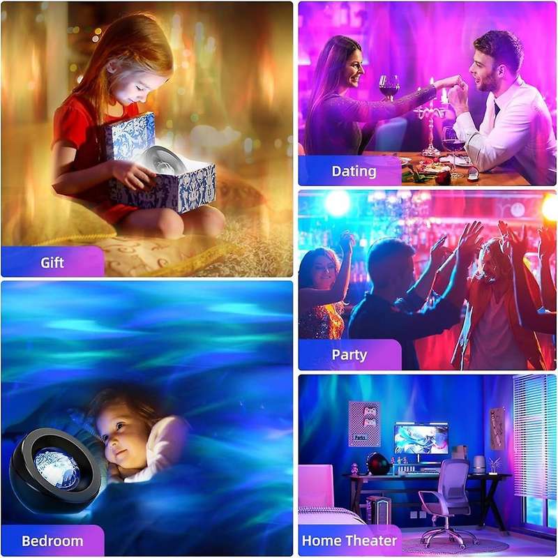 Galaxy Projector, Northern Galaxy Light Projector, Starry Nebula Night Light Projector for Kids Adul