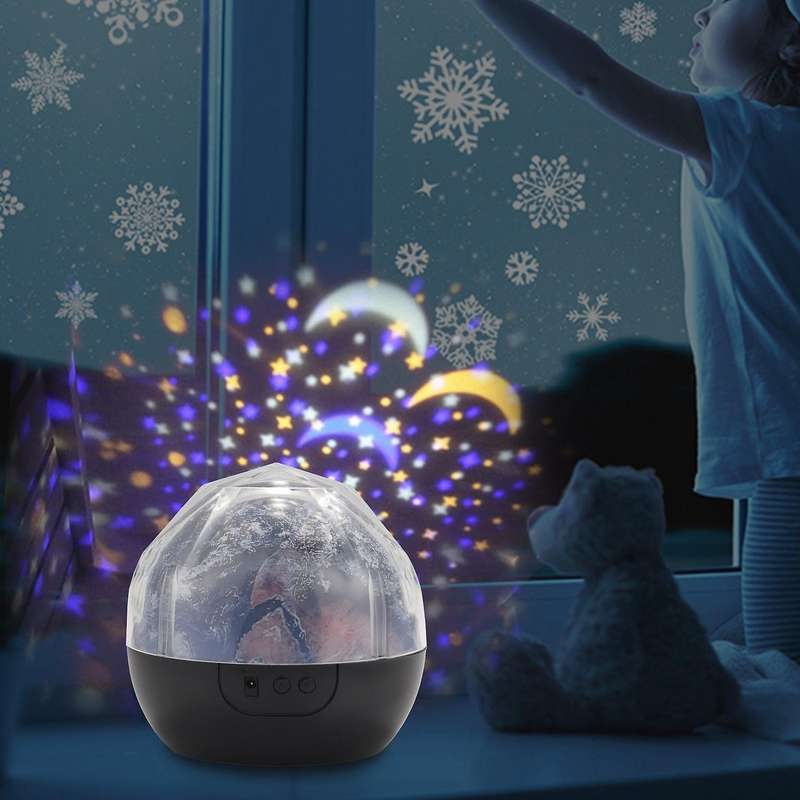 Galaxy Projector Night Lamp Earth Lamp Led Colorful Rotating Flashing Star Child Light