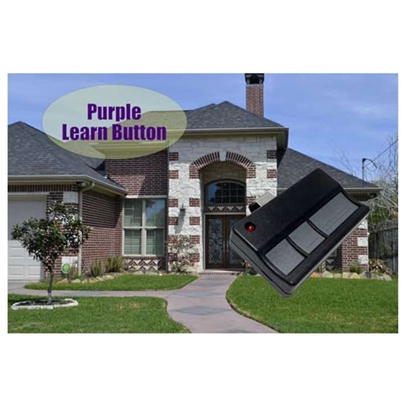 Garage Door Opener Remote for 373LM/953CD Purple "Brown" Learn 390MHz Security+3 Button