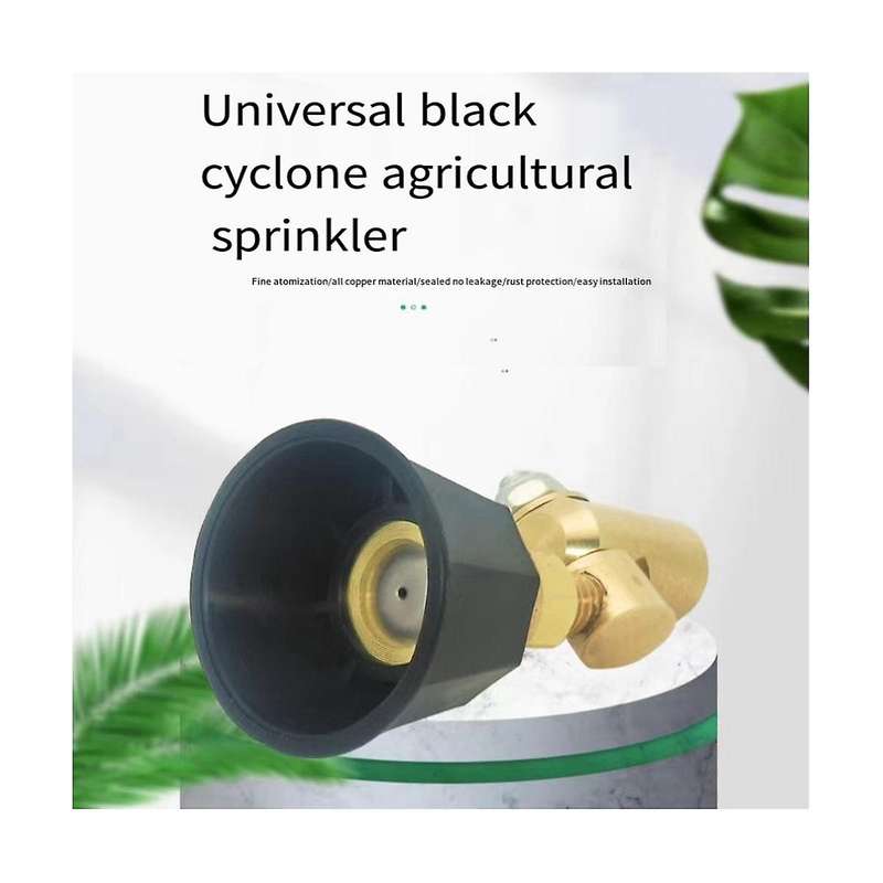 Garden Adjustable Rotary Nozzle Black Whirlwind Nozzle Fruit and Vegetable Greenhouse Agricultural
