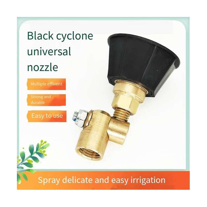 Garden Adjustable Rotary Nozzle Black Whirlwind Nozzle Fruit and Vegetable Greenhouse Agricultural