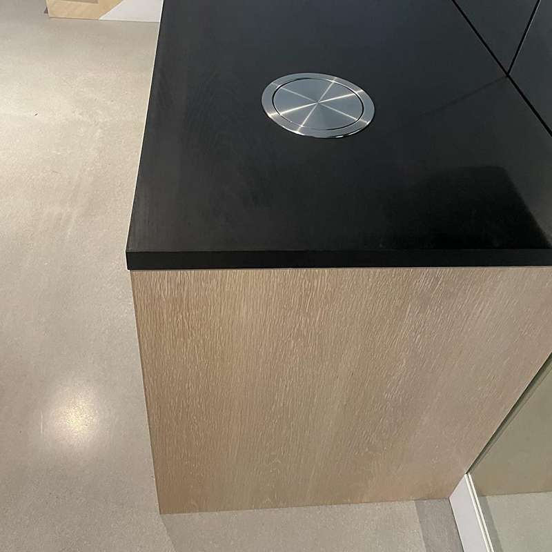Garbage Flap Lid Flush Built-in Balance Swing Compatible Kitchen Counter D