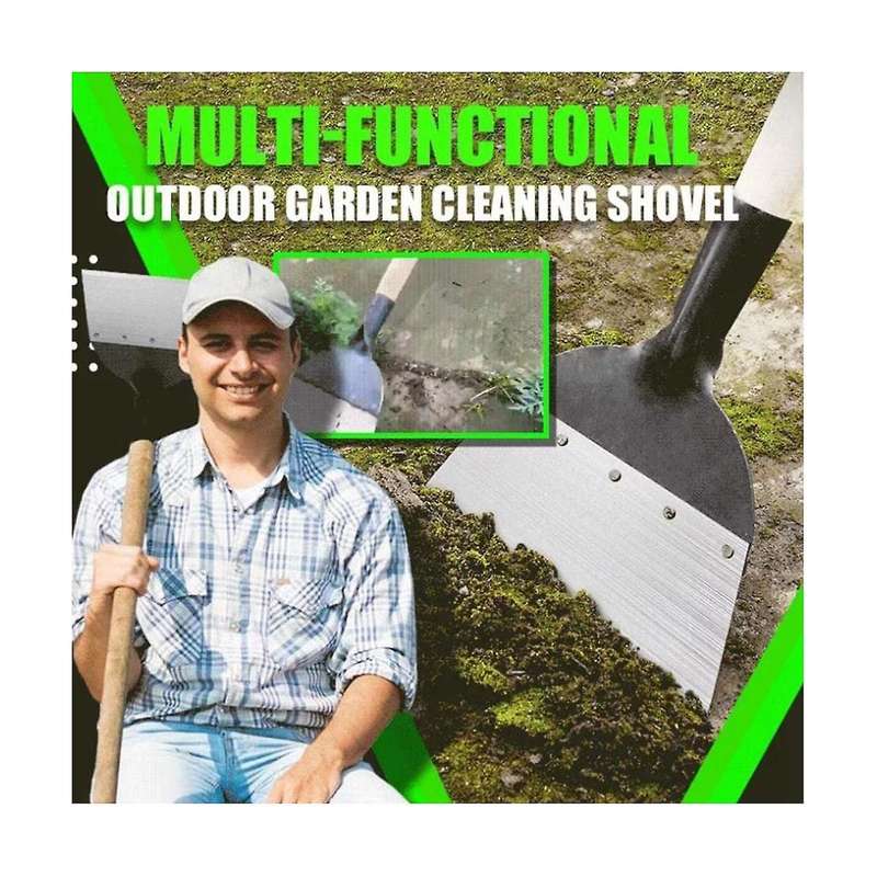 Garden Cleaning Shovel Multifunctional Shovel Flat Shovel Carbon Steel Weeding Tool Weeding Tool Ga