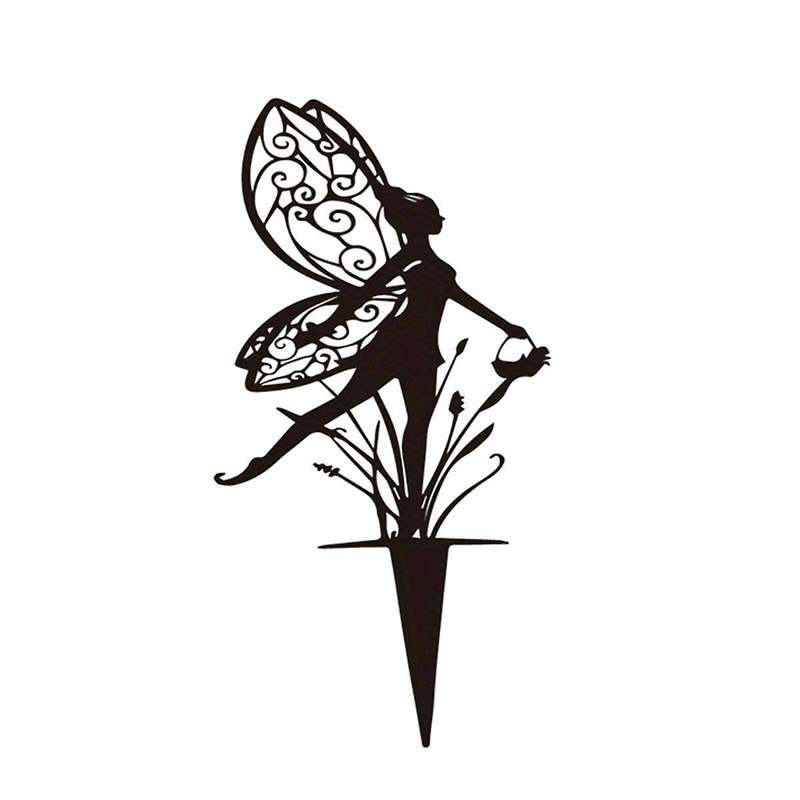 Garden Fairy Metal Outdoor Decor for Your Patio and Lawn B