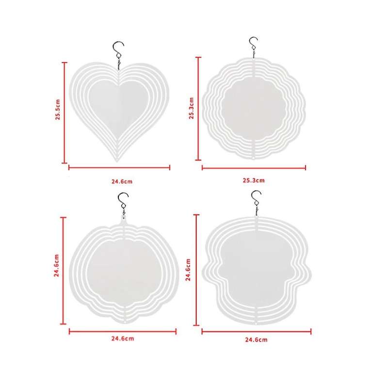 Garden Decoration Wind Power White Coated Aluminum Sheet Double Side Printing Heat Transfer Printing