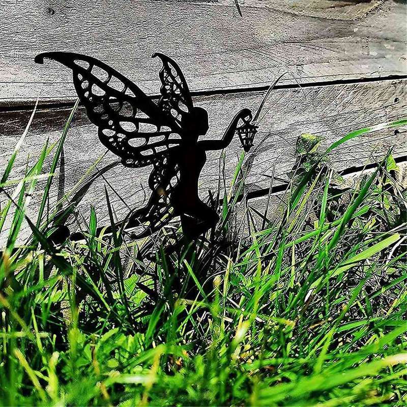 Garden Fairy Metal Outdoor Decor for Your Patio and Lawn C