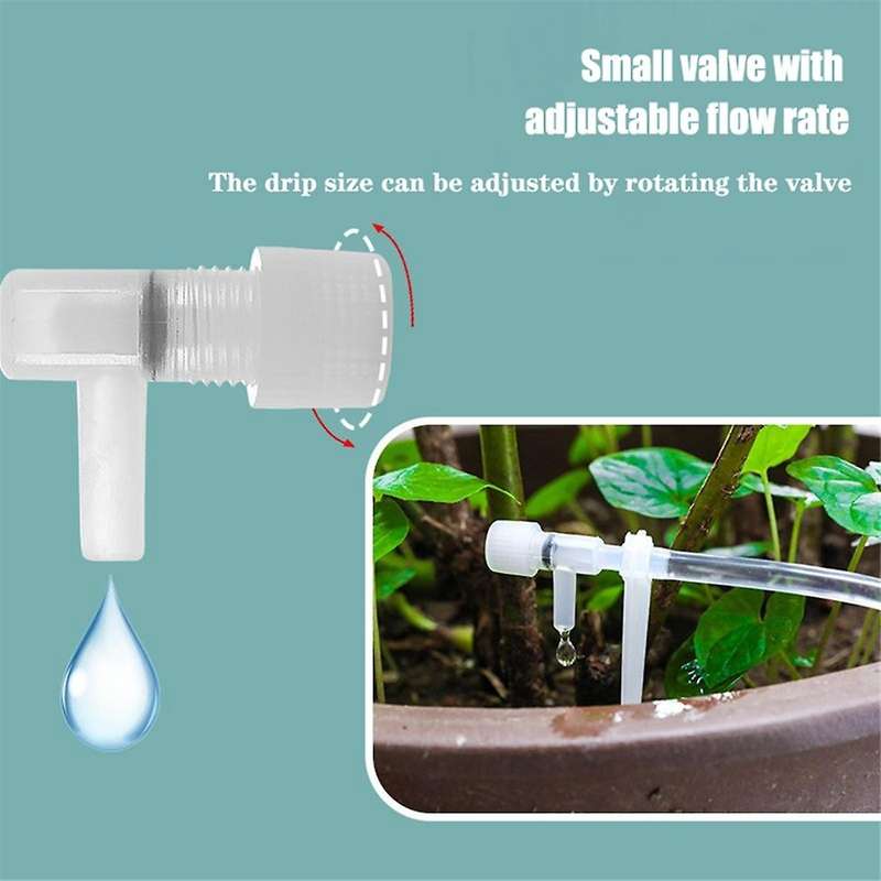 Garden Drip Irrigation Kit with Regulator Valve, Potted Plant Watering Set 4/7mm Hose Set
