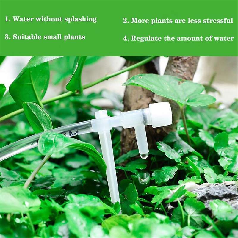 Garden Drip Irrigation Kit with Regulator Valve, Potted Plant Watering Set 4/7mm Hose Set