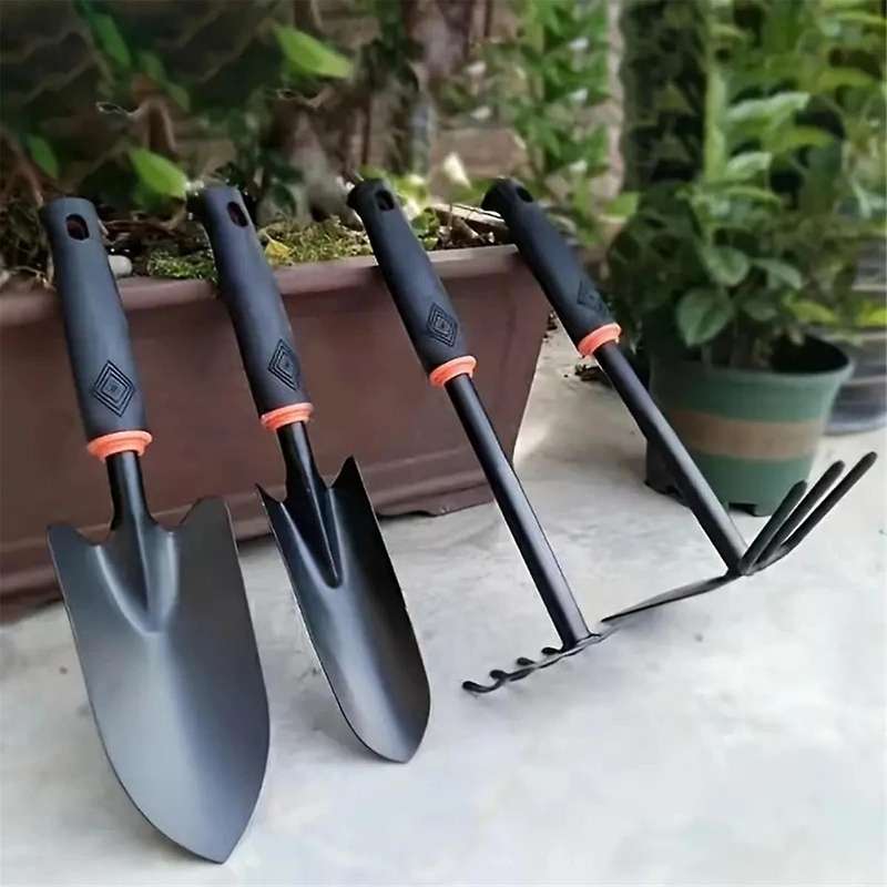 Garden Hand Tool Set, Wide Shovel Hand Cultivator Rake, Double-Sided Cultivator Plant Tool for Diggi
