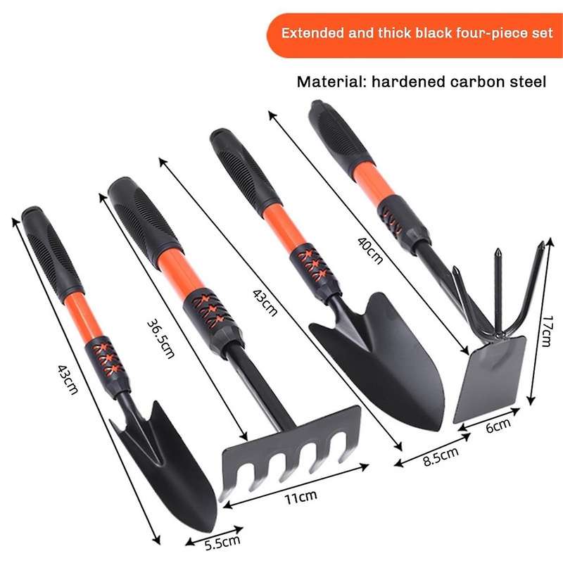 Garden Hand Tool Set, Wide Shovel Hand Cultivator Rake, Double-Sided Cultivator Plant Tool for Diggi