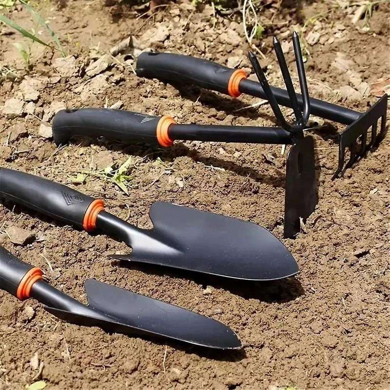 Garden Hand Tool Set, Wide Shovel Hand Cultivator Rake, Double-Sided Cultivator Plant Tool for Diggi