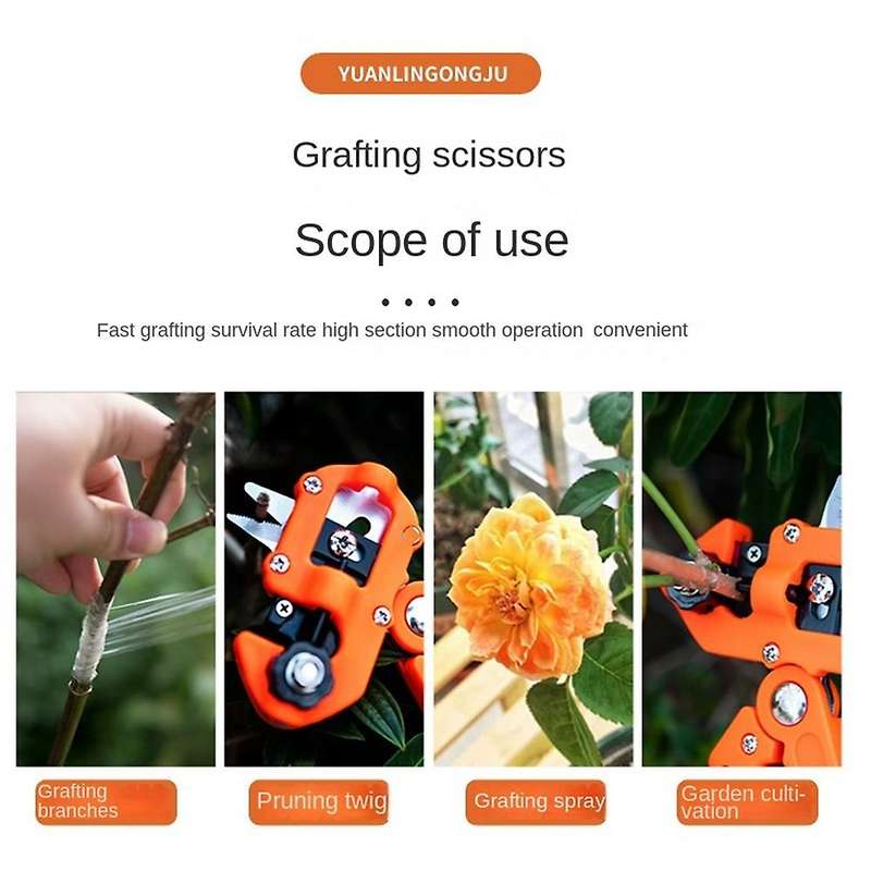Garden Grafting Tool, Multifunctional Grafting Scissors Grafting Machine Grafting Device for Fruit a