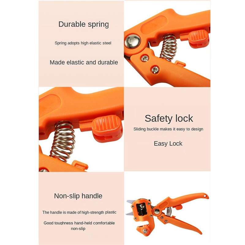 Garden Grafting Tool, Multifunctional Grafting Scissors Grafting Machine Grafting Device for Fruit a