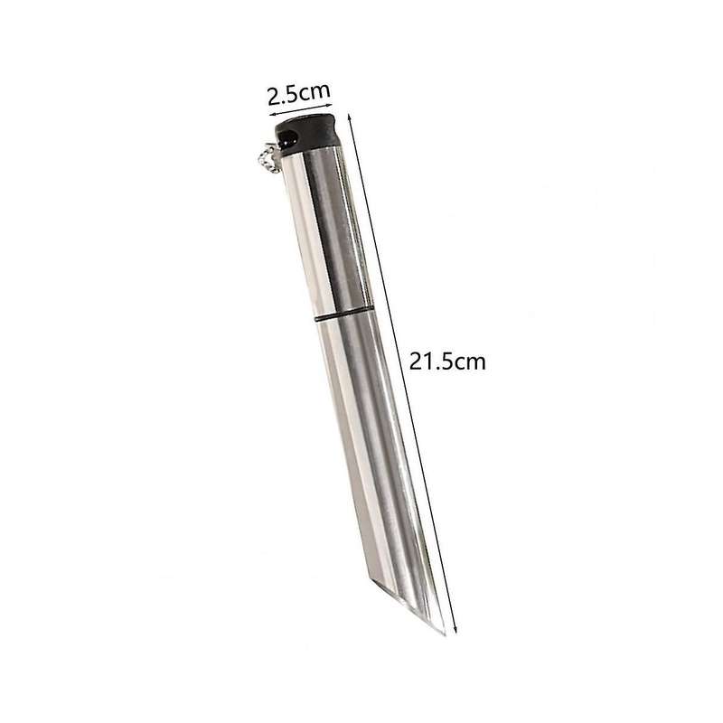 Garden Hole Puncher Stainless Steel Soil Planting Punch Beveled Design Plant Sow Dibber Hole Punch