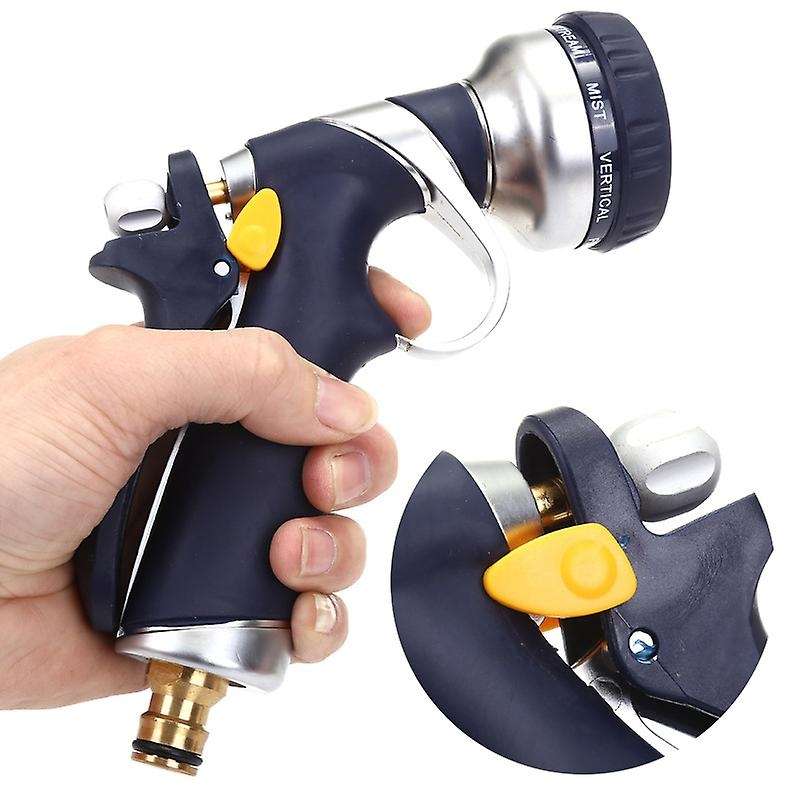 Garden Hose Spray Nozzle with 8 Pattern Heavy Duty High Pressure Wash for Watering Plants Washing Ca
