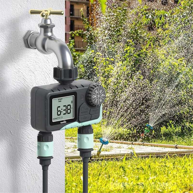 Garden Hose Timer Programmable Irrigation Timer with 2 Outlets Outdoor Watering Timer for Yard Timer