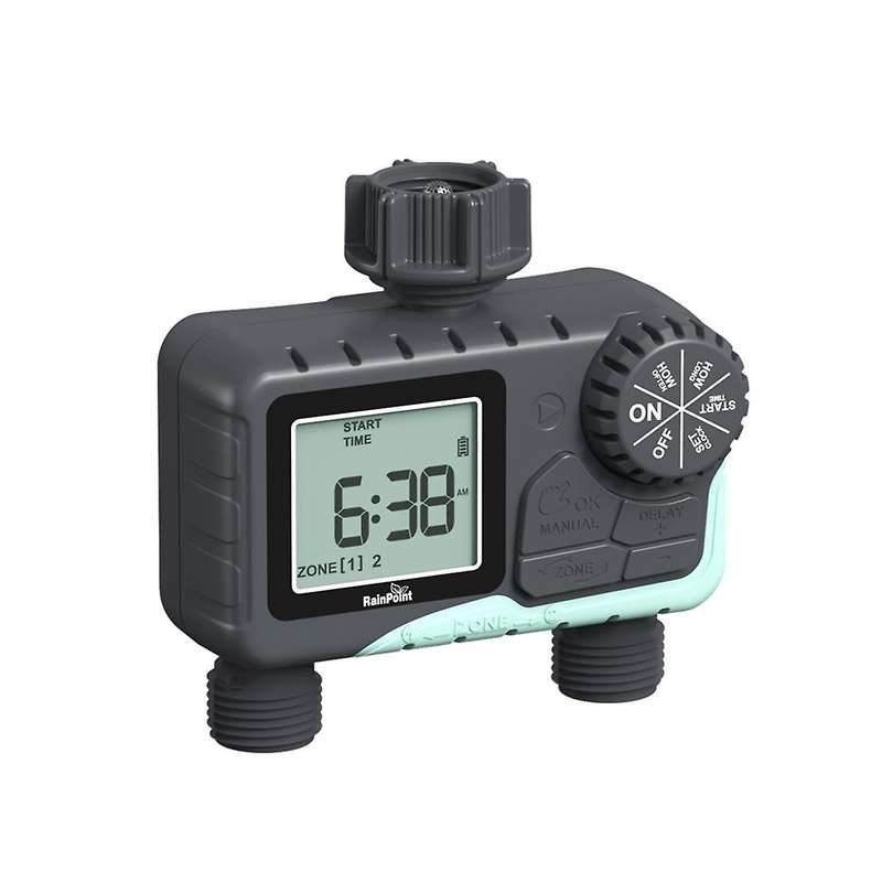 Garden Hose Timer Programmable Irrigation Timer with 2 Outlets Outdoor Watering Timer for Yard Timer