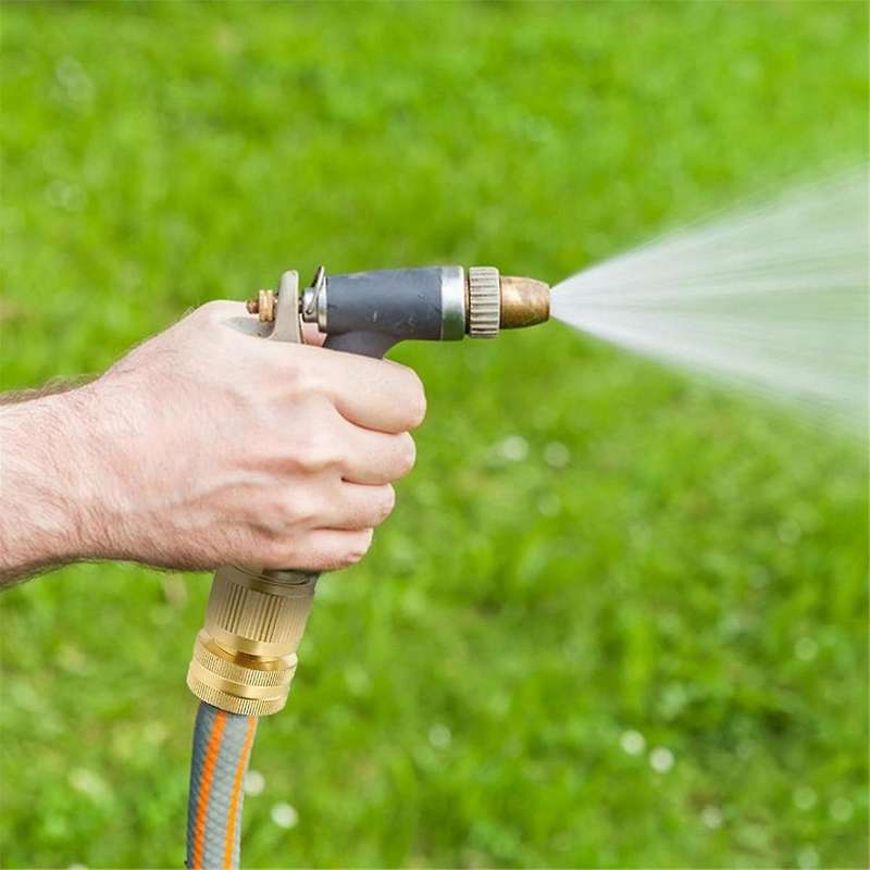 Garden Hose Quick Connector, Solid Brass 3/4 Inch GHT Thread Garden Quick Connect Kit