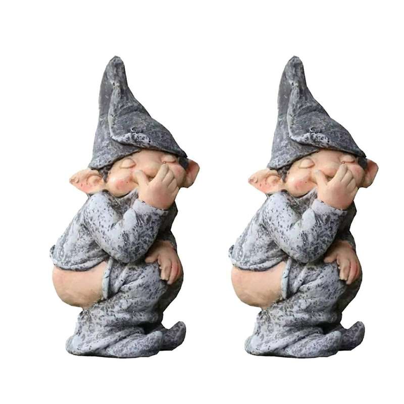 Garden Ornaments, Garden Gnomes, Stinky Gnomes, Resin Craft Gnomes