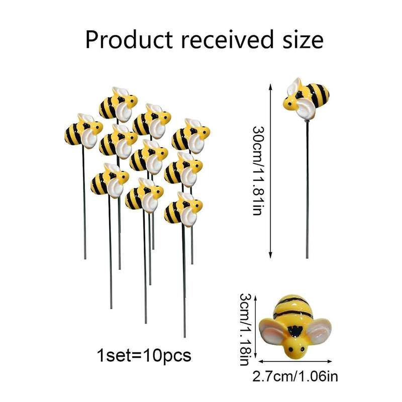 Garden Stake Decoration for Outdoor Garden Decoration 30 Pieces.Outdoor Garden Decoration Inserts