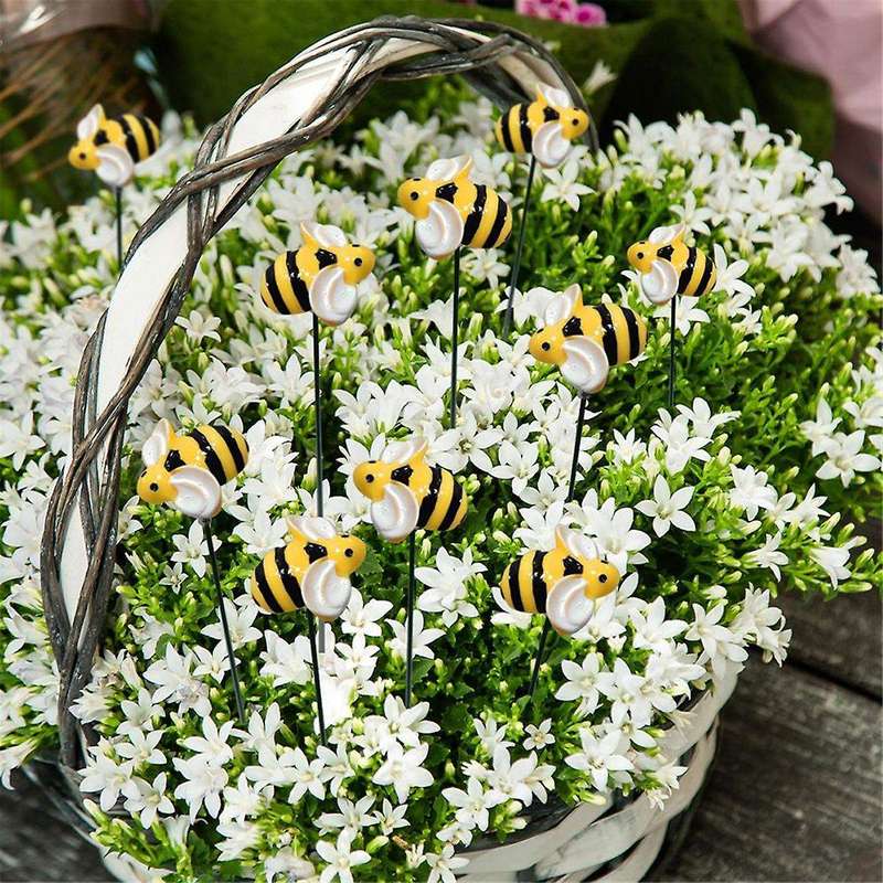 Garden Stake Decoration for Outdoor Garden Decoration 30 Pieces.Outdoor Garden Decoration Inserts