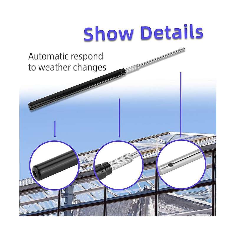 Garden Tool Single Spring Automatic Greenhouse Window Opener Solar Heat Sensitive Garden Ventilatio