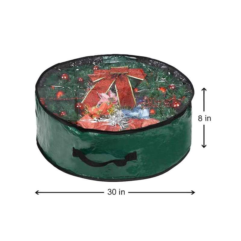 Garland Storage Bag Garland Container with Transparent Window Is Convenient for Holiday Storage